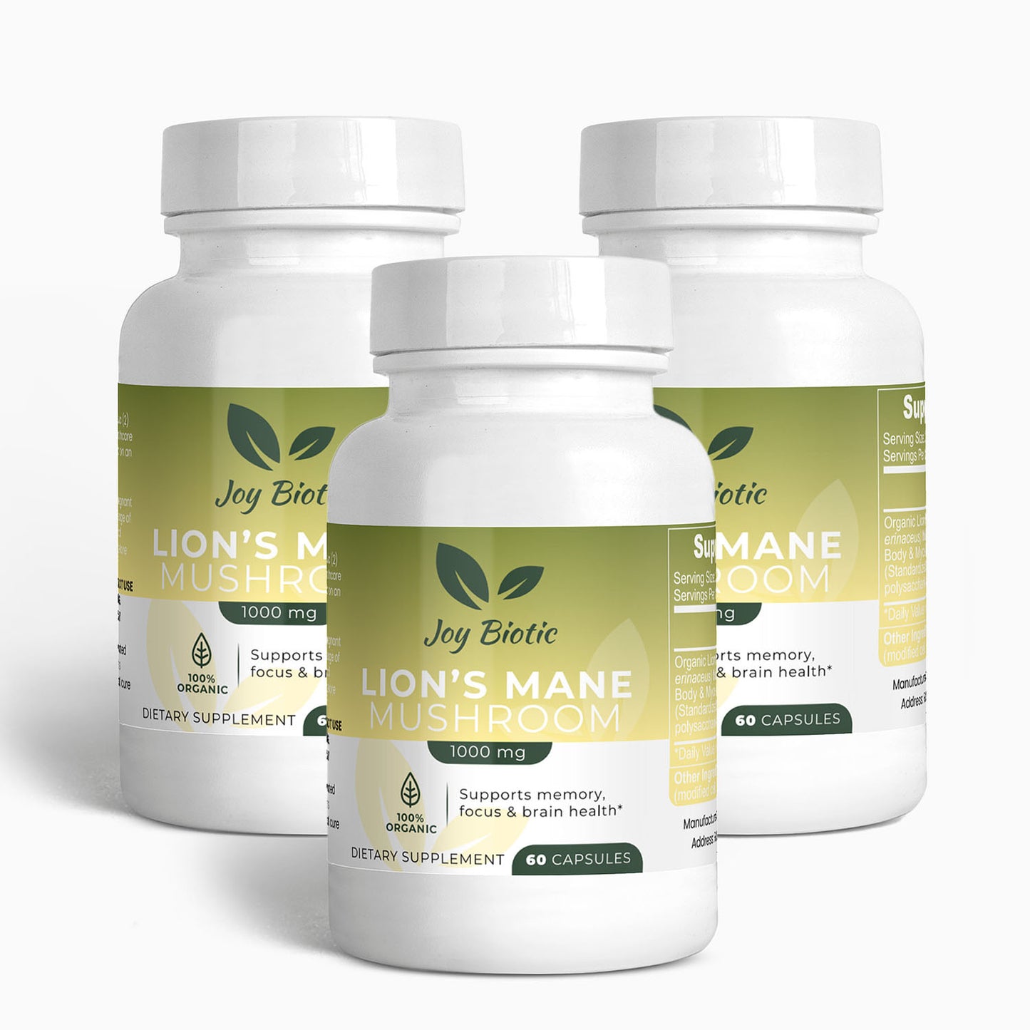 Lion's Mane Mushroom Supplement | Lion's Mane Mushroom | Joy Biotic