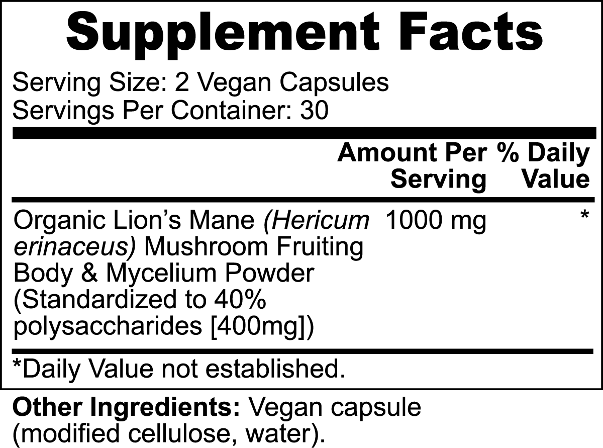 Lion's Mane Mushroom Supplement | Lion's Mane Mushroom | Joy Biotic
